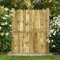 vidaXL Poartă de grădină 100 x 150 cm Lemn masiv de pin Verde