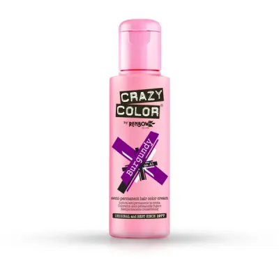 Vopsea semi-permanenta BURGUNDY - CRAZY COLOR - no.61 - 100 ml