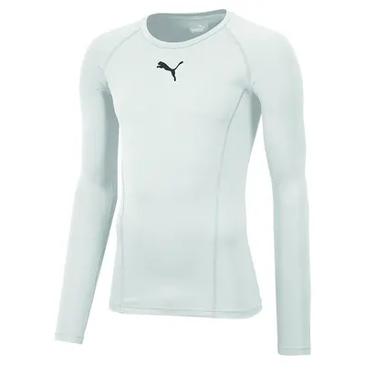 Bluză fotbal bărbați cu mâneci lungi Liga Baselayer alb
