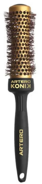 Perie de păr profesională Artero - Konik, 33 mm, negru/auriu
