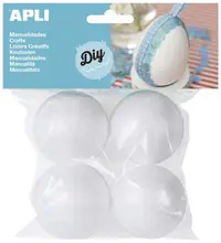 Set creativ APLI - Globuri, 45mm, polistiren, 4 bucati