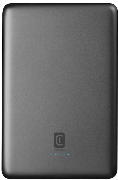 Baterie portabilă fără fir Cellularline - Line Magslim, 10000 mAh, negru