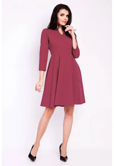 Rochie dama Poliester - M117 - Rosu
