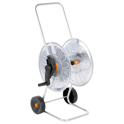 vidaXL Cărucior cu tambur pentru furtun de 60 m 1/2", oțel