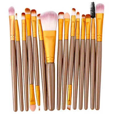 Set 20 Pensule Profesionale Pentru Machiaj, Crem - MB03