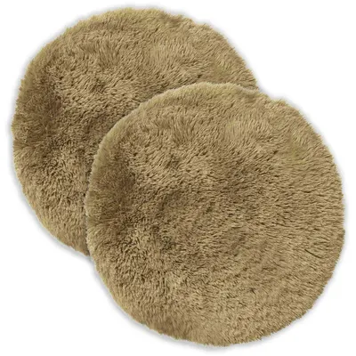 vidaXL Husă pentru pernă 2 pcs HEERLEN Verde deschis Ø 60 cm Fleece PV