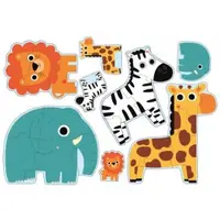 Puzzle progresiv Djeco, În junglă
