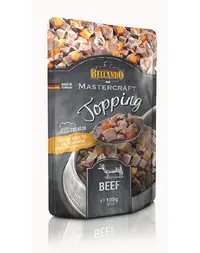 BELCANDO Mastercraft Topping 6x100 g vita si morcov, plic hrana caine
