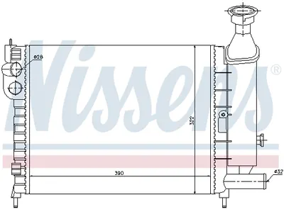 Radiator racire motor potrivit CITROEN AX 1.0 1.1 1.4