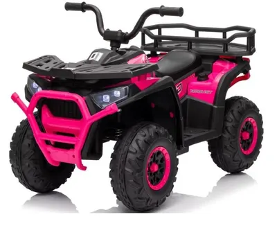 Atv electric pentru copii Nichiduta Desert XRobust Speed Rose Red cu 2 motoare, telecomanda, acumulator 12V 4.5Ah,roti rezistente, suport picioare, manere ergonomice,efecte sonore, faruri cu lumini LED, pornire la buton