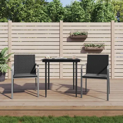 Gossi set mobilier de gradina cu perne, 3 piese, poliratan si otel