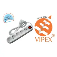 Vipex 43010 Prel suco (3×1,0mm) 5p 3m intrerupator