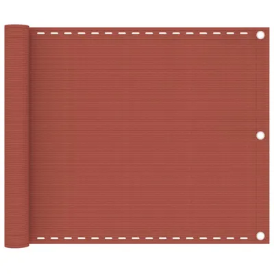 Gossi paravan de balcon, caramiziu, 75x600 cm, hdpe