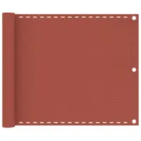 Gossi paravan de balcon, caramiziu, 75x600 cm, hdpe