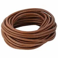 vidaXL Cord din Piele 1 Maro deschis Ø5 mm x 50 m Piele