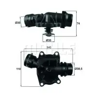 Termostat, lichid racire MAHLE ORIGINAL TI 233 88