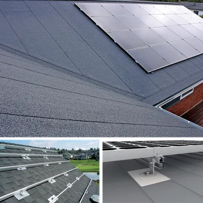 Structura Montaj Panou Solar 465w 5kw Acoperis Bituminos, Set