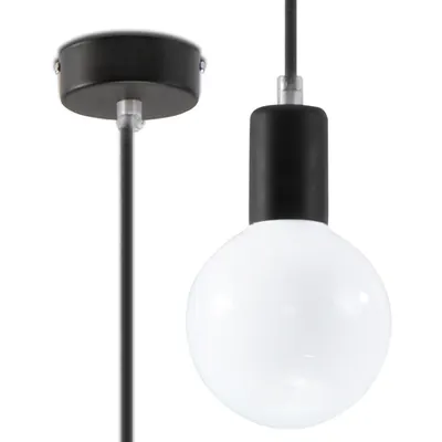 Lampa suspendata EDISON negru