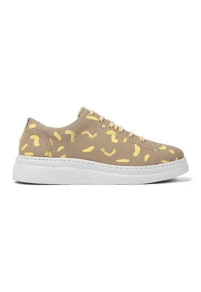 Pantofi sport wedge Runner Up Twins 8661 - Galben/Maro taupe