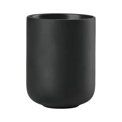 Suport pentru periuța de dinți negru din gresie ceramică Sensu – Zone