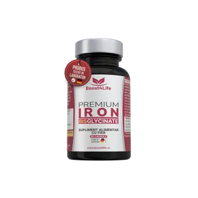 Fier Bisglicinat Premium 71.8mg, 60 capsule, Boost4Life