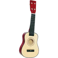 Chitara din lemn cu 4 corzi, pentru copii, 4 ani+, havaiana Ukulele, Goki UC201
