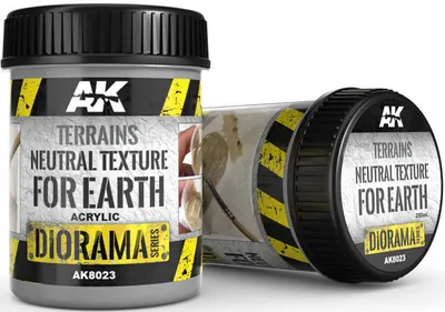 Produs texturant AK Interactive - Textură neutră a terenului (AK8023) (250 ml, acril)