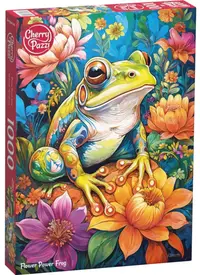 Puzzle Cherry Pazzi din 1000 piese - Puterea culorii broaștei