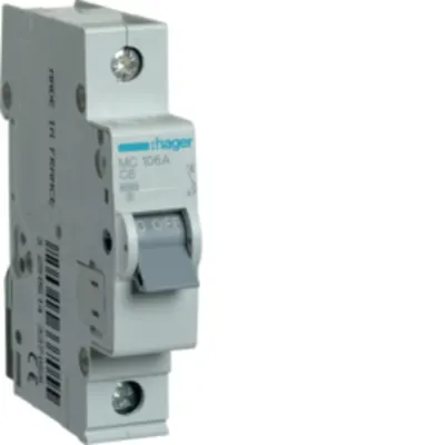 Disjunctor 1P, 6A, 6kA, C, 1M