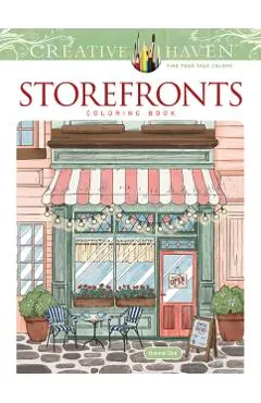 Creative Haven Storefronts Coloring Book
