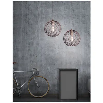 Lampa suspendata ERIBERTO Rust Cooper Metal LED E27 1x12W IP20 Fara bec