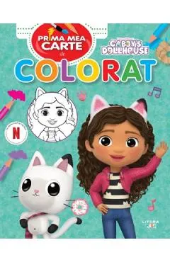 Gabby's Dollhouse. Prima mea carte de colorat