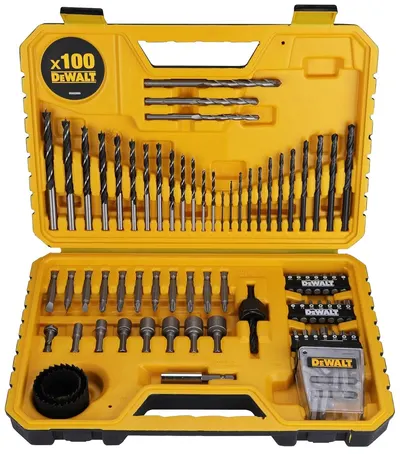 Set biți, burghie și tăietoare DeWALT - DT71563, 100 piese