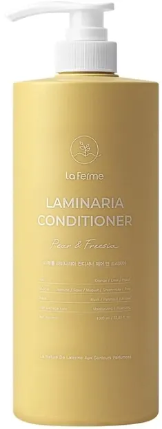 Laferme Laminaria Balsam pentru păr mixt Pear & Freesia, 1000 ml
