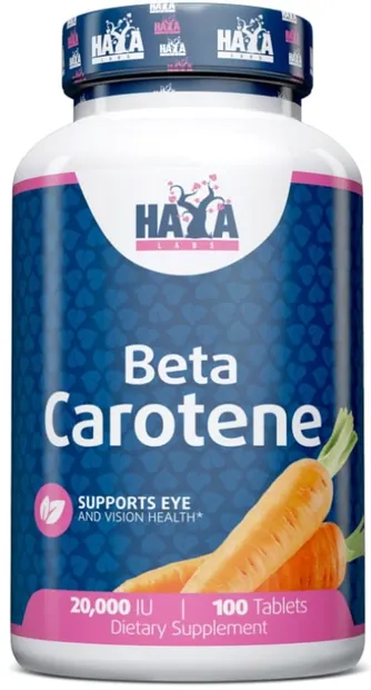 Beta Carotene, 20000 IU, 100 tablete, Haya Labs