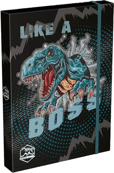 Cutie cu bandă elastică Lizzy Card Dino Cool Boss - A4