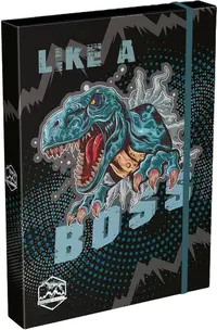Cutie cu bandă elastică Lizzy Card Dino Cool Boss - A4