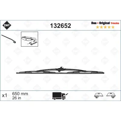 Lamela stergator SWF 132652