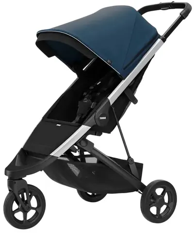 Cărucior pentru bebeluși Thule - Spring, Blue Aluminum