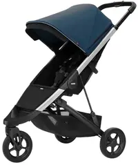 Cărucior pentru bebeluși Thule - Spring, Blue Aluminum