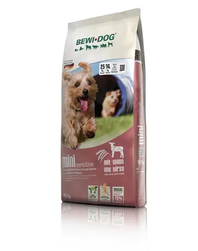 BEWI DOG Mini Sensitive Hrana uscata caini adulti de talie mica, cu miel si mei 12,5 kg