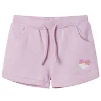 Pantaloni pentru copii cu șnur, lila combinat, 116