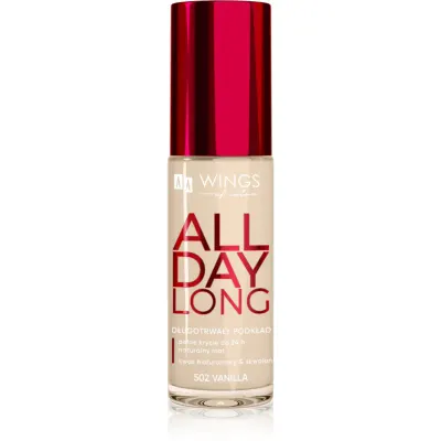 AA Wings of Color All Day Long Long Lasting Foundation machiaj persistent culoare 502 Vanilla 30 ml