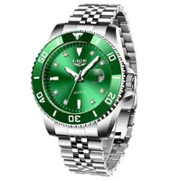 Ceas Bărbați LIGE LG89151 Quartz, Luxury Stainless Steel, Waterproof 3ATM, Luminous, Calendar, Cronometru