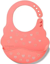 Bavetă din silicon Babyono - 829/04, inimioare