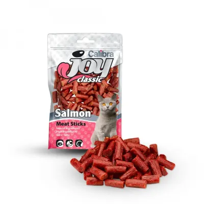 CALIBRA Joy Classic Sticks, Somon, punguță recompense pisici, 70g