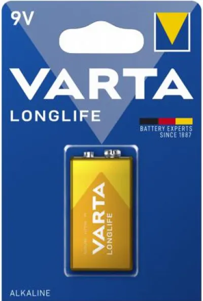 Baterie alcalină VARTA - Longlife, 9V, 1 buc.