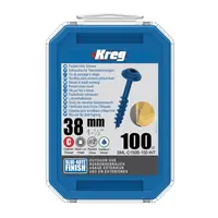 Set holtsuruburi pentru gauri in lemn Kreg SML-C150B-100, O8x38 mm, 100 bucati