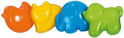 Forme pentru nisip Bigjigs - Animale, 4 bucati