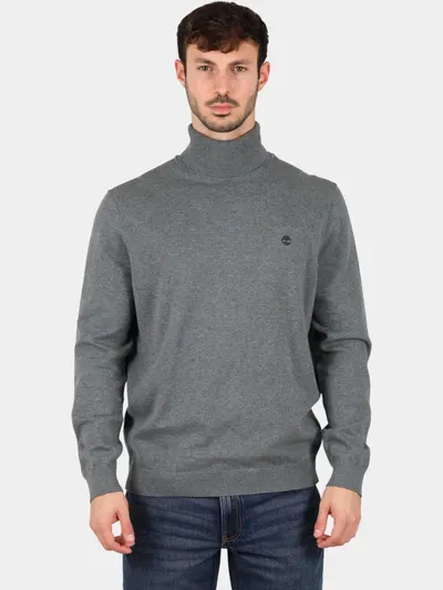 Pulover tricotat Turtle Neck Cotton Sweater barbati